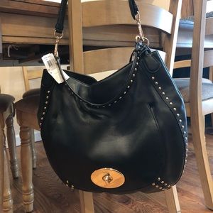 NWT Coach studded Hobo Leather